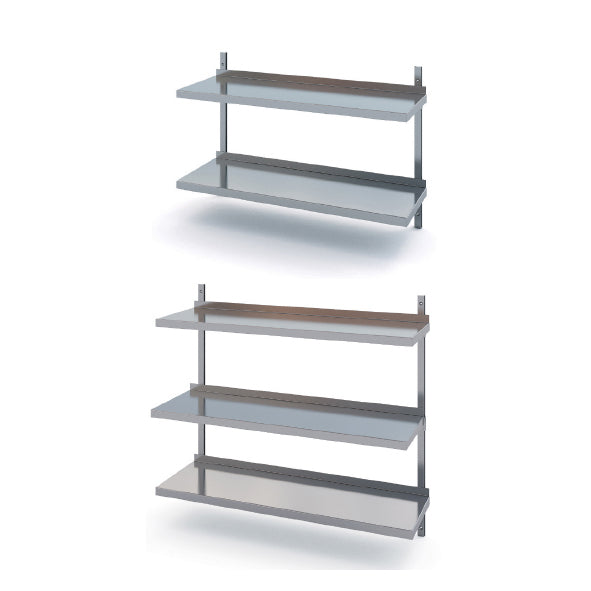 Rostfri Hylla 2-plan 2800x400mm