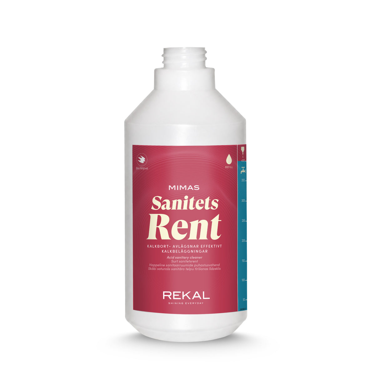 Refillflaska Mimas Sanitetsrent Kalkbort