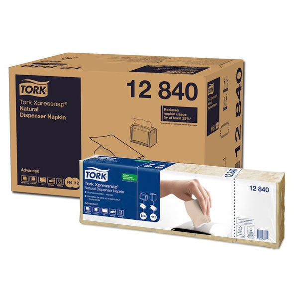 Tork Xpressnap Dispenserservett Natur N4 9000st