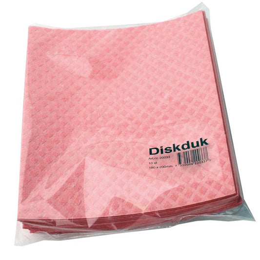 Svampduk Max 18x20cm Röd 10st