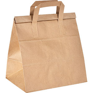 Papperkasse take away foldbag 8,5l Brun 250st
