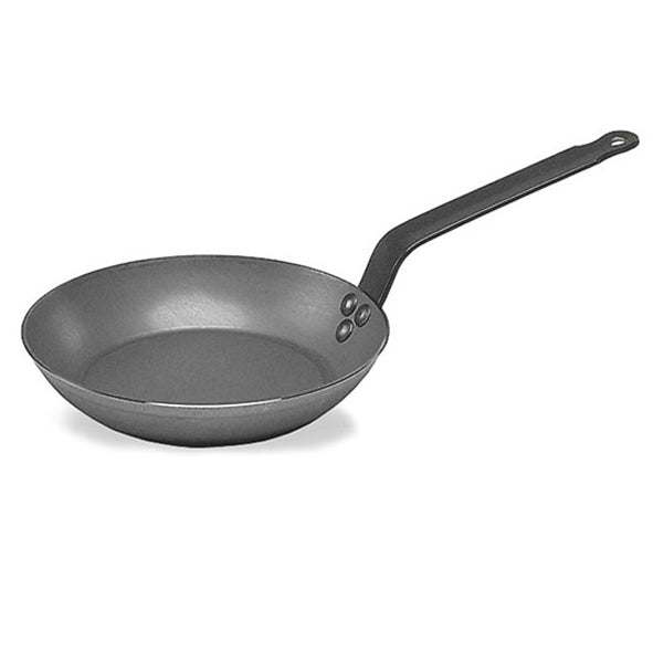 Stekpanna Blacksteel, 4mm stål, med platt järnhandtag 40 cm