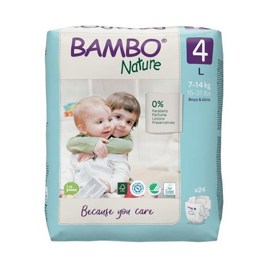 Blöja (4) 7-14kg Bambo Nature 144st