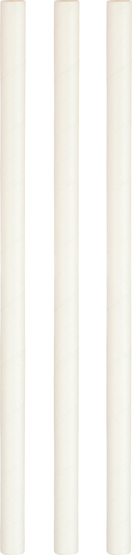 Papperssugrör jumbo Vit 500st