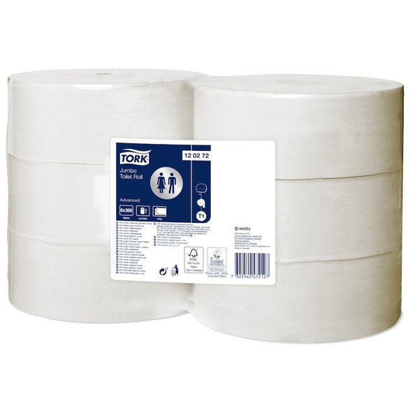 Tork Toalett Jumbo T1 Advanced 2-lag 6rl