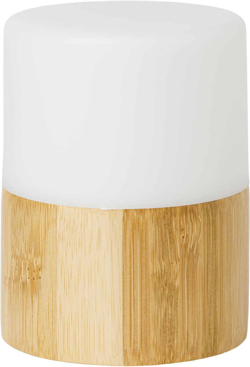 LEDhållare Bright bambu 105xØ 75mm Vit 4st