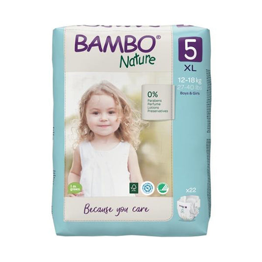 Blöja (5) 12-18kg Bambo Nature 132st