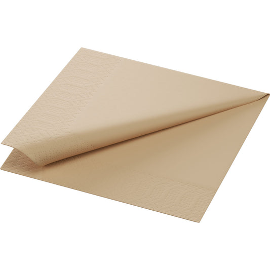 Servett 1-lag 33x32cm Natural Brown  4500st