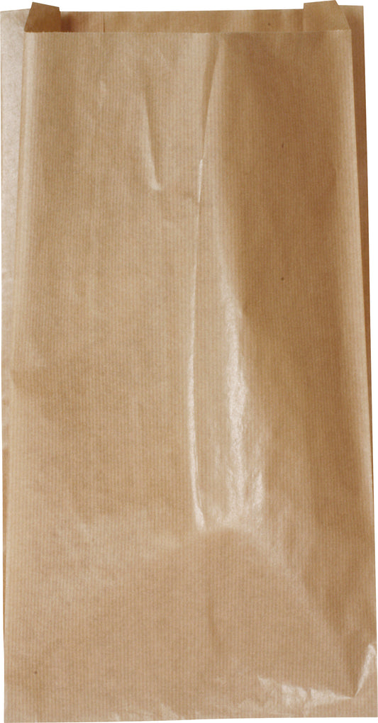 Påse plan med invik 5,0 kg Brun 1000st