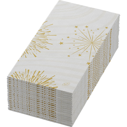 Bio Dunisoft servett 40x40cm Sparkly White 360st