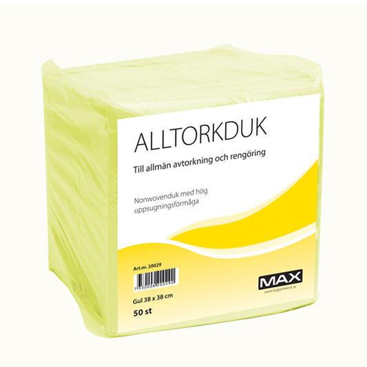 Alltorkduk Max Gul 50st