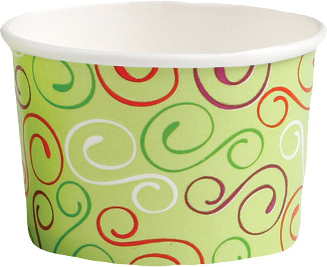 Glassbägare papper 120 ml Green twiddle 1000st