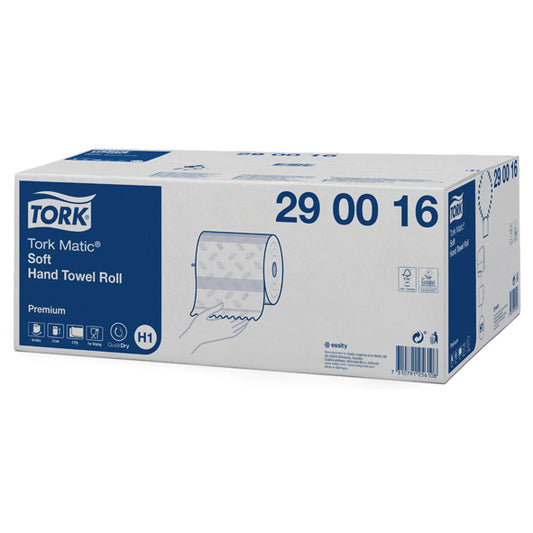 Tork Matic Handduk på Rulle H1 Premium 2-lag 6rl