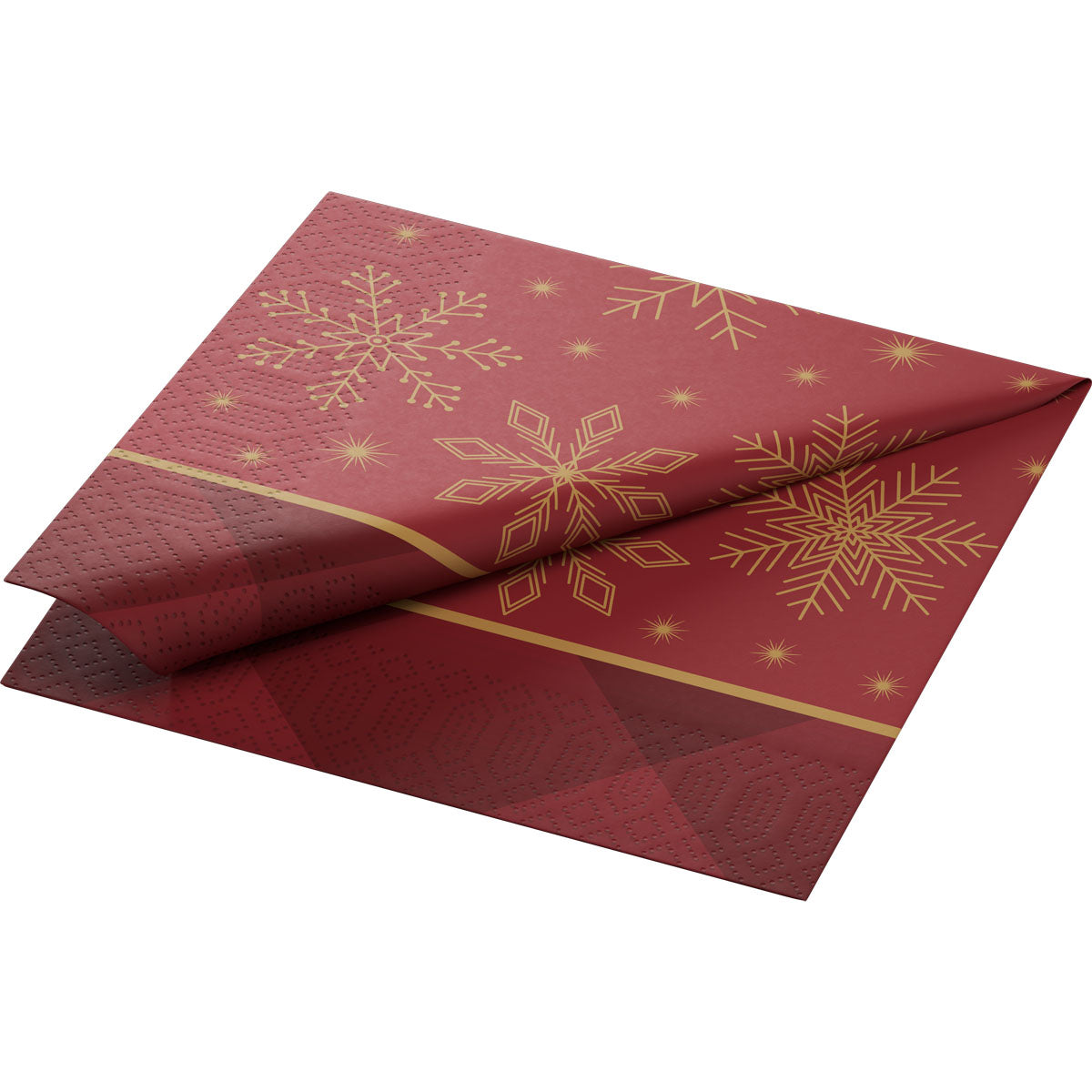 Servett 3-lag 33x33 cm Rhombus Bordeaux 500st