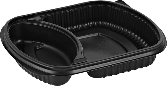 Mikroform Mealbox 625/298ml 2-fack Svart 250st