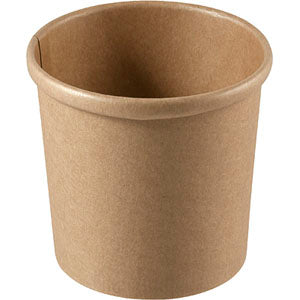 Bägare Soppa/Wok Papp 355ml Brun/brun 500st