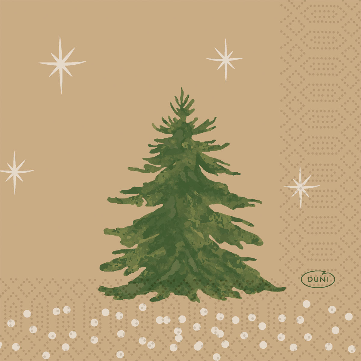 Servett 3-lag 24x24cm Humbles trees 1000st