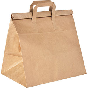 Papperkasse take away foldbag 17l Brun 250st