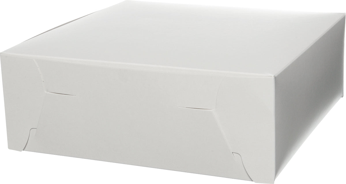 Konditorikartong med fast lock Vit 100st