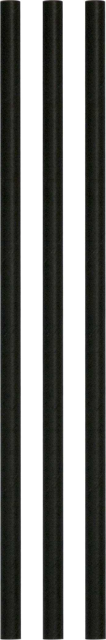 Papperssugrör rakt bar Svart 250st
