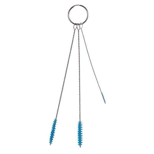 Borstset x3 2,5,6mm Mjuk Blå