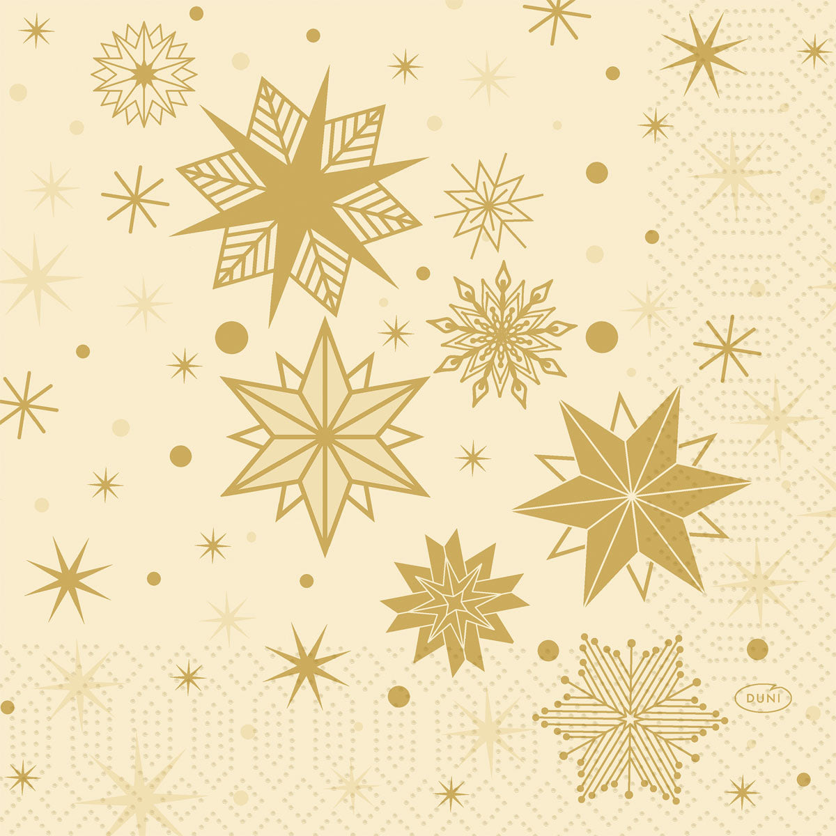 Servett 3-lag 33x33cm Stargazing Cream 500st