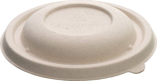 Kupollock till skål 375ml Buddha Bagasse Natur 300st