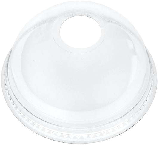 Kupollock med hål till 200-400ml plastglas Klar 2000st
