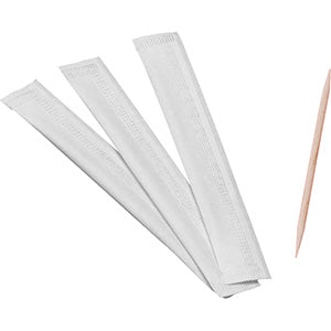 Tandpetare i pappersförpackning 2x65mm Trä/Papper 1000st