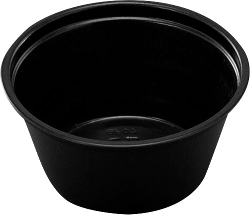 Bägare Plast 60ml 2500st Svart