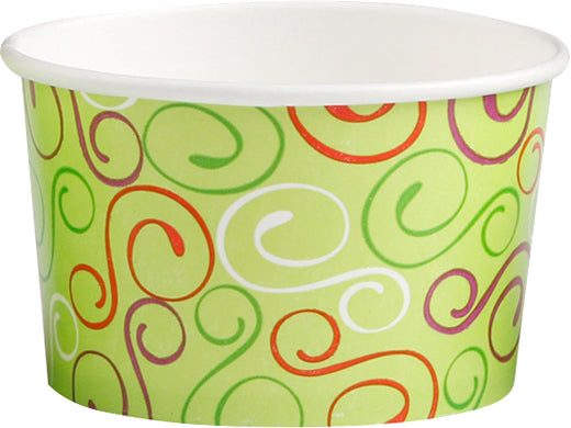Glassbägare papper 150 ml Green twiddle 900st