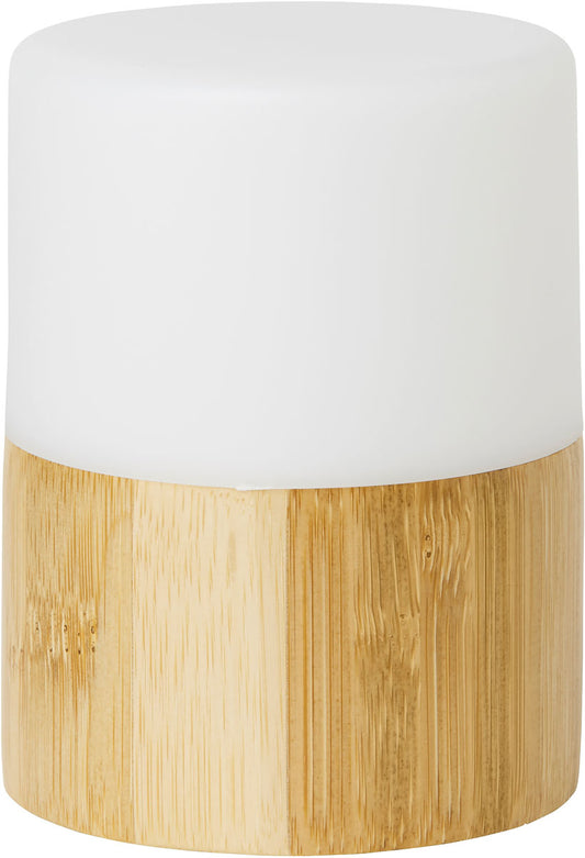 LEDhållare Bright bambu 105xØ 75mm Vit 4st