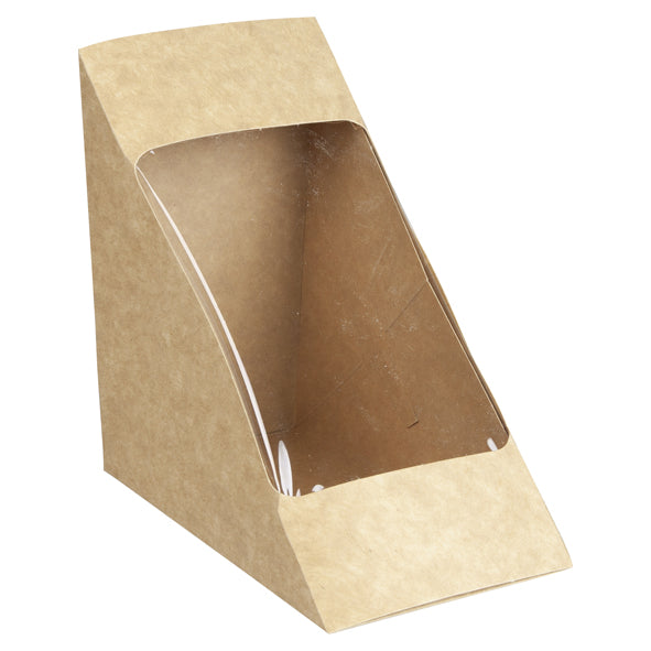 Sandwichform med fönster Brun 500st