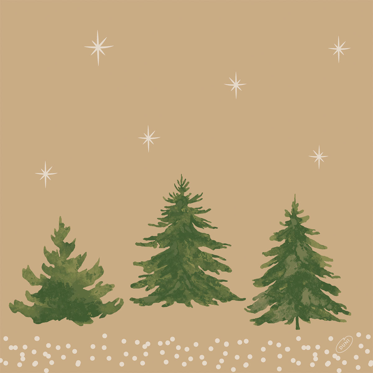 Servett Bio Dunisoft 40x40cm Humbles trees 360st