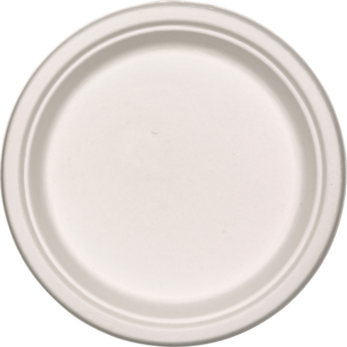 Tallrik Bagasse Ø23 Naturvit 500st