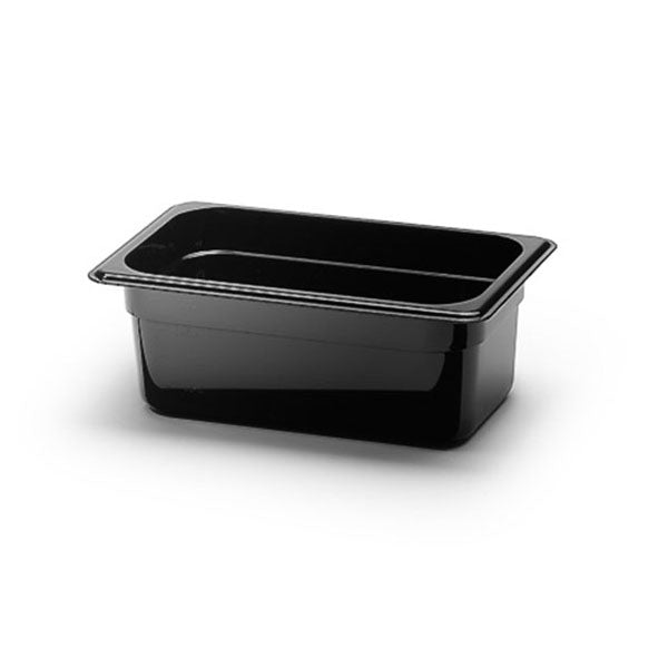 Kantin Polycarbonat Svart GN1/4 100mm