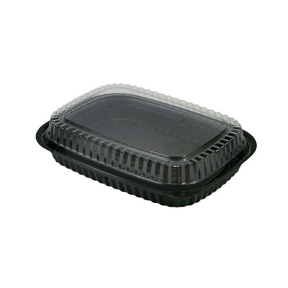 Sushi/Salladsform m lock 400ml Svart/Klar 200set
