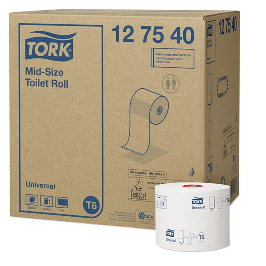 Tork Toalett Mid-size T6 Universal 1-lag 27rl