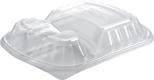 Kupollock till form Mealbox 650/150ml 3-fackTransparent  250st