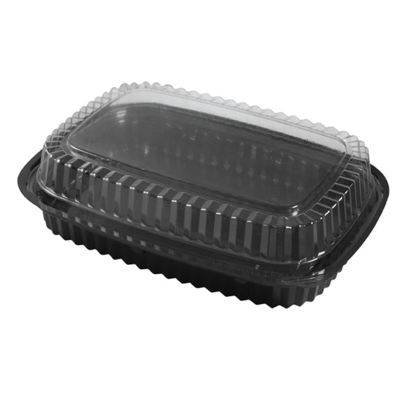Sushi/Salladsform m lock 550ml Svart/Klar 200set