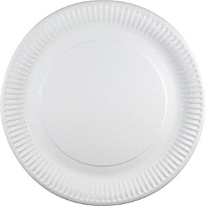 Tallrik Ø23cm Kartong Vit 1000st